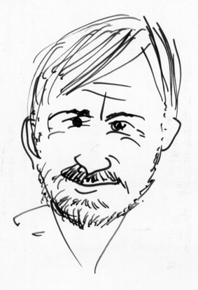 Caricature of Poynton